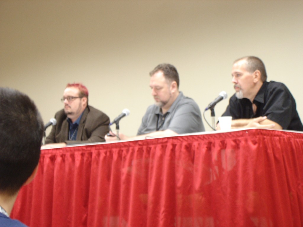 Doing Kickstarter Right Panel from l. to r. Ryan Macklin, Gareth-Michael Skarka and Rich Thomas