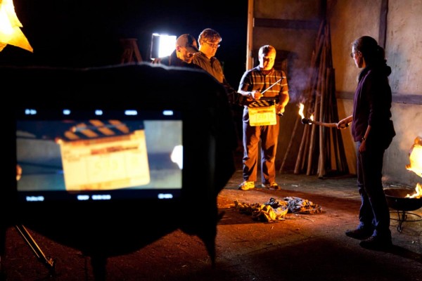 Urban Sodium gel provides the grungy orange light for the flaming arrows scene, just as it did last November.