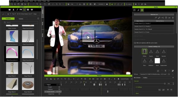 Real-time animation for virtual newsrooms, dynamic 3D video montage, 3D layering effects & transparent videos inside Reallusion’s iClone 6