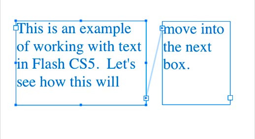 Having the ability to flow text from box to box makes creating interesting layouts so much easier.