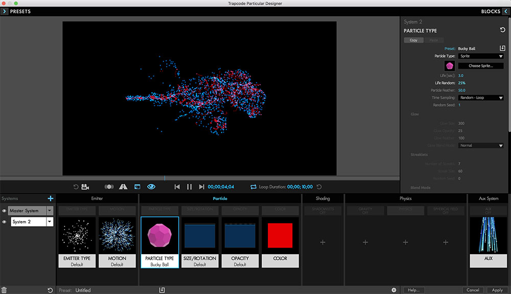 Particular will help you create some cool particle explosions.